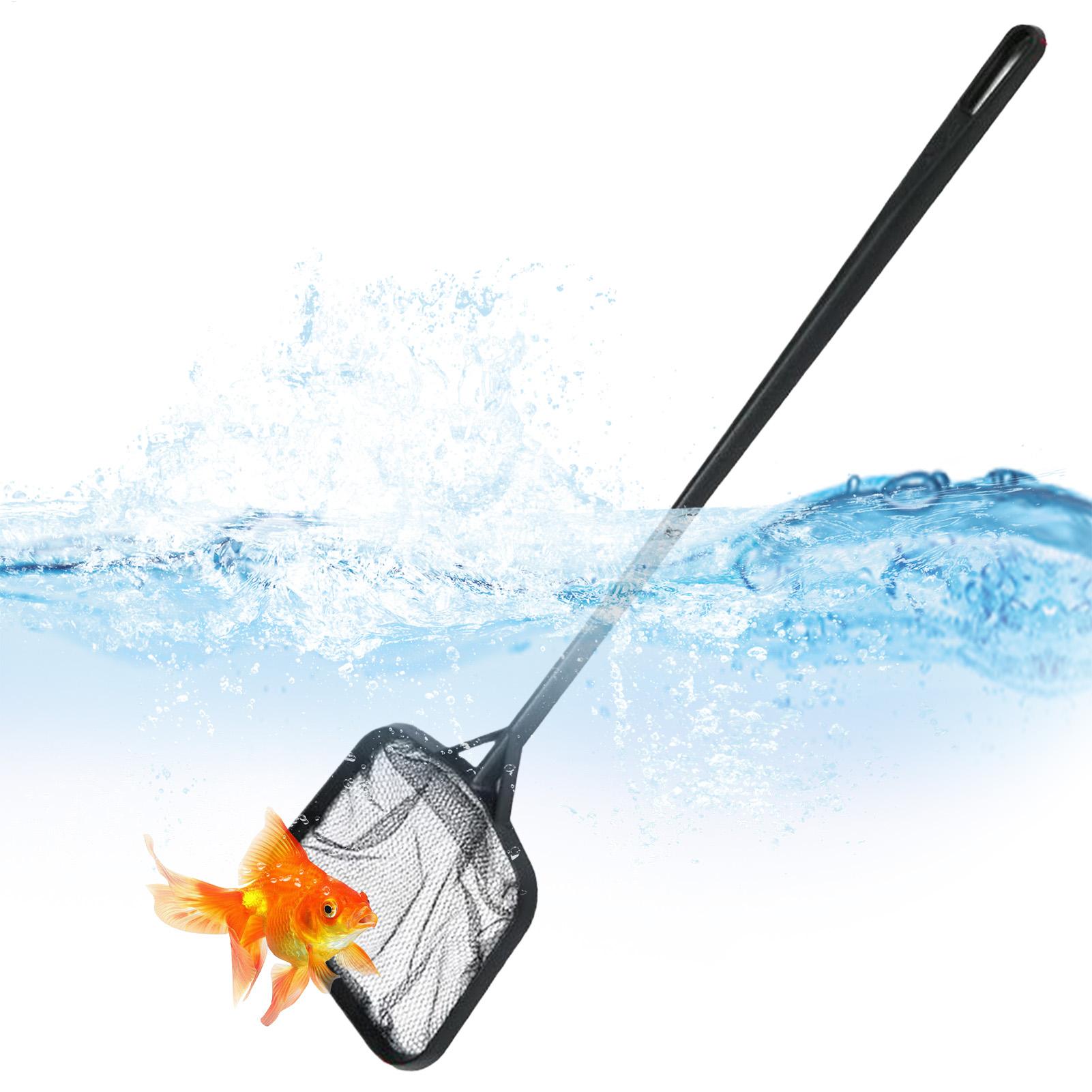 Aquarium Fish Tank Cleaner - プールネット 清掃用 ポータブルプールストレーナーネット 噴水清掃アクセサリー 水槽用ゴミ除去ツール 魚タンク用