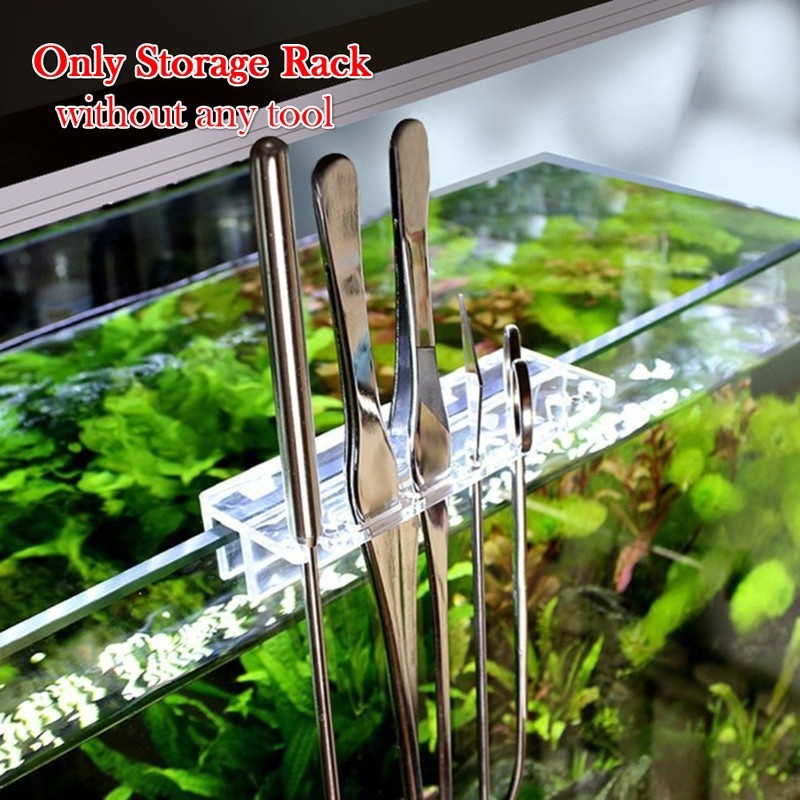 Aquarium Fish Tank Cleaner - 水族館の植物ツールホルダー,新しい1ピース,ピンセット用のアクリル収納ブラケット,スクレーパー,水槽洗浄ツールホルダー