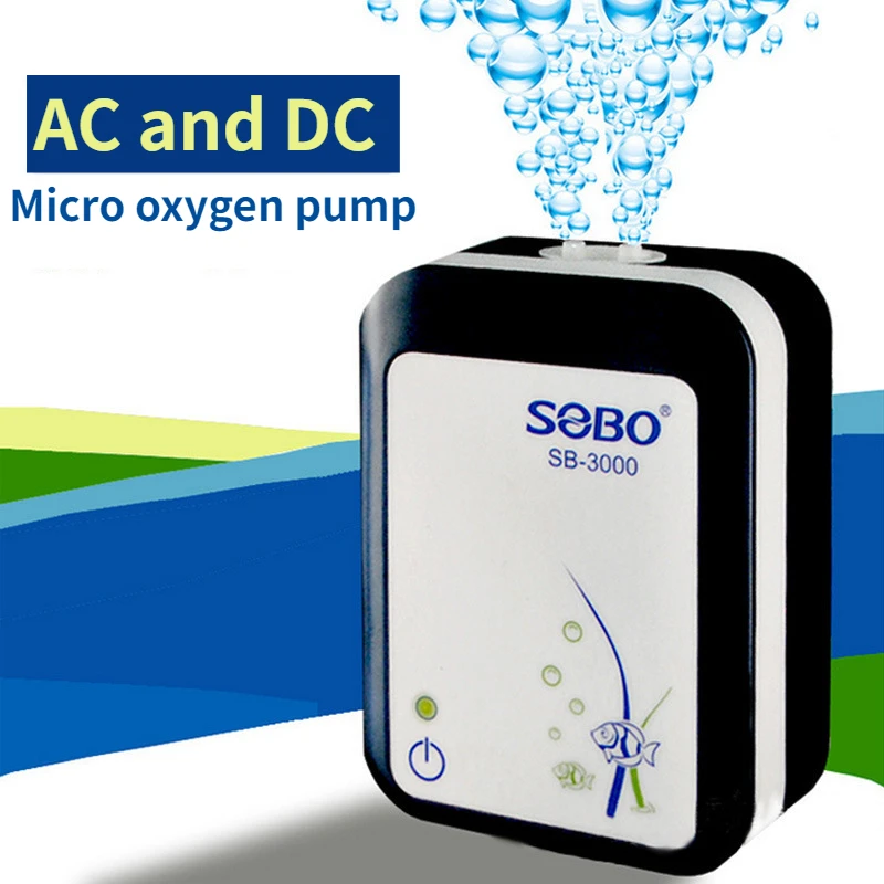 Aquarium Fish Big - Sebo-大流量ポータブル酸素ポンプ,リチウム電池充電,デュアルACおよびDC酸素ポンプ,釣り用エアレーター