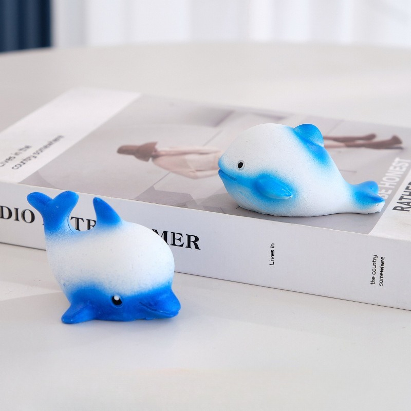 Aquarium Fish Dolphin - ミニ海洋動物フィギュア水槽水族館イルカクジラ装飾ホームクラフトアクセサリーミニチュアガーデン盆栽装飾品