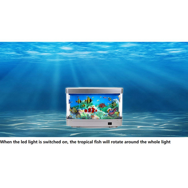 ダイナミック仮想海洋 LED 水槽ランプイルカ人工熱帯風景水 - Aquarium Fish Dolphin のレビューと価格