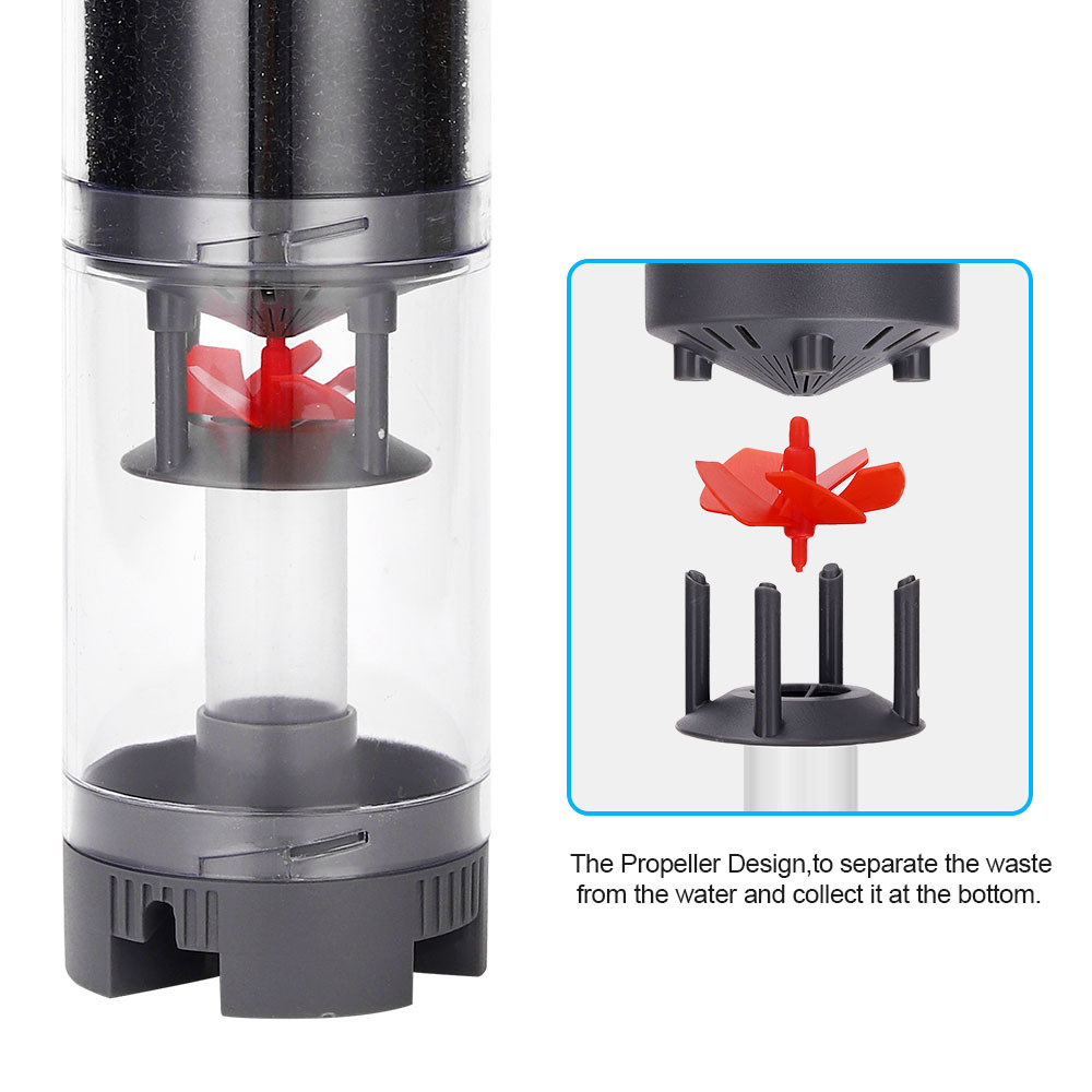 魚の糞コレクター水族館の下水コレクター水槽自動洗浄フィルター - Aquarium Fish Tank Cleaner のレビューと価格