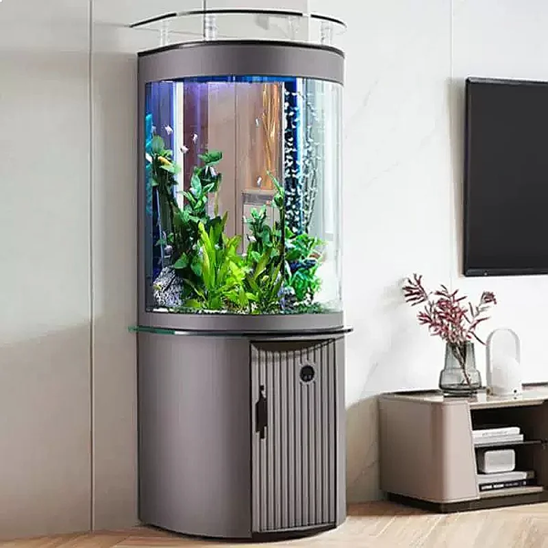 ZL半円底面フィルターガラス水槽デスクトップエコフレンドリー - Aquarium Fish Low Maintenance のレビューと価格
