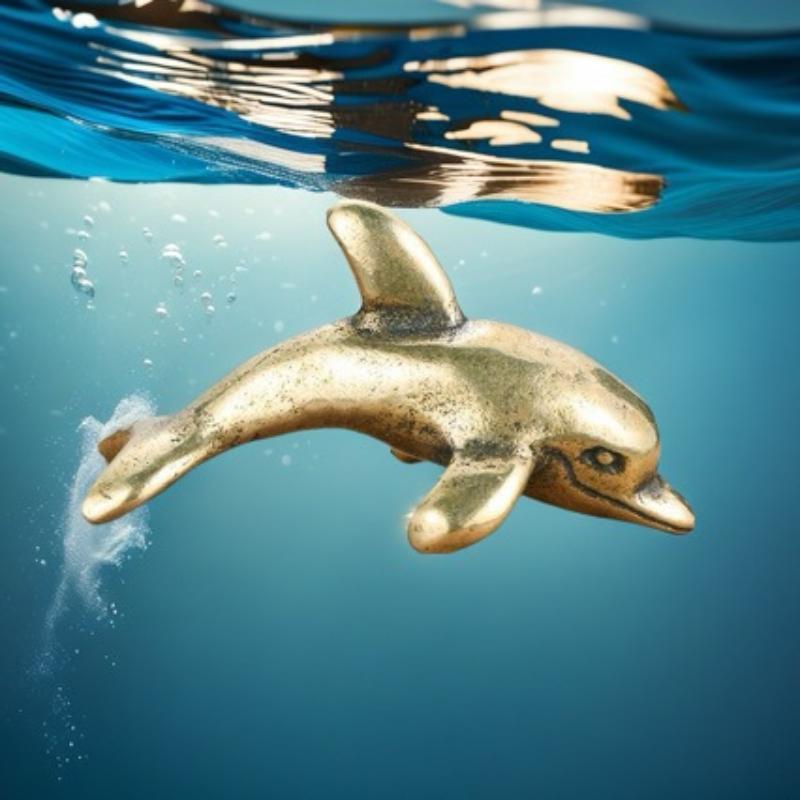 ホットセール真鍮製イルカの置物 ヴィンテージ手作り素朴仕上げ - Aquarium Fish Dolphin のレビューと価格