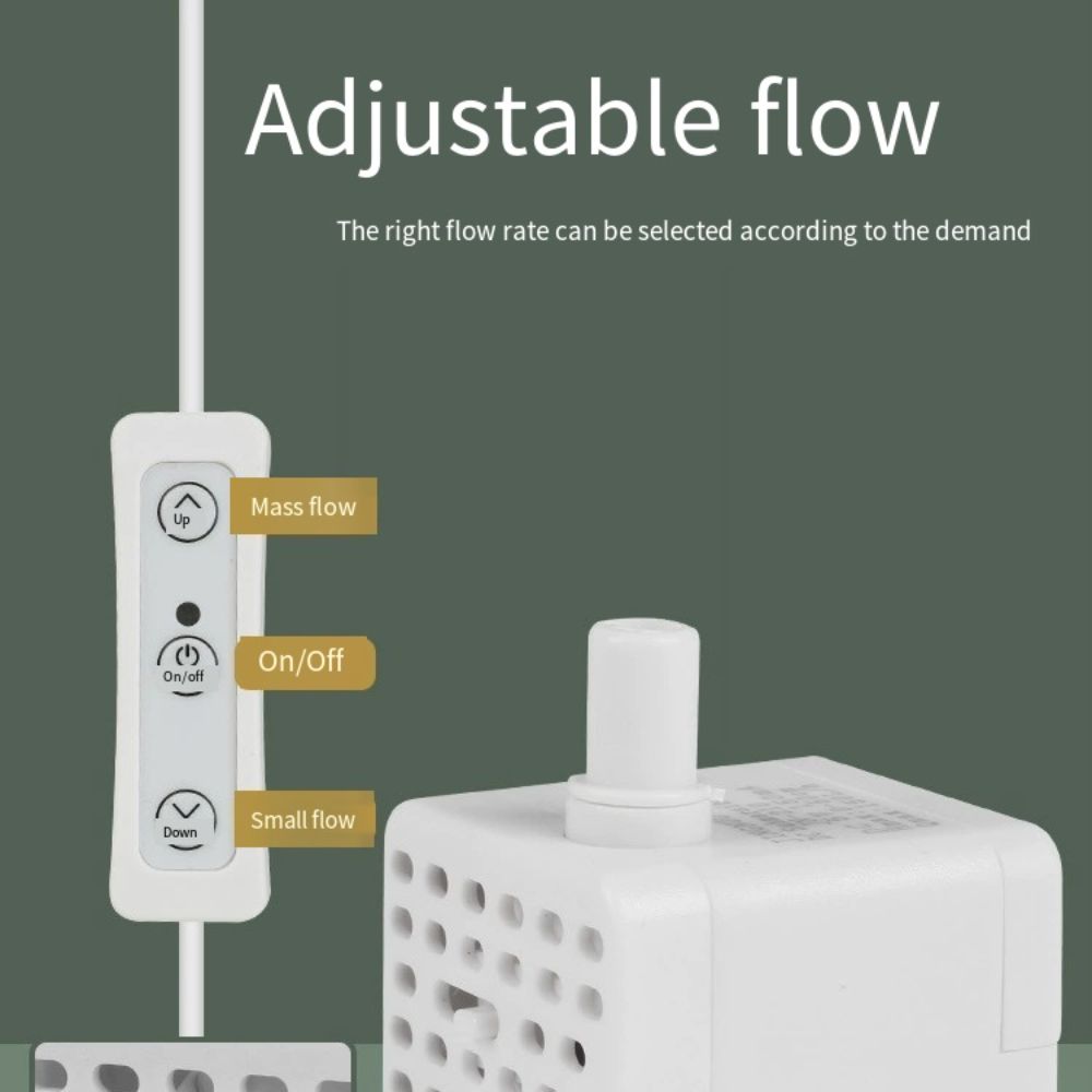 低圧水槽用USB水中ポンプ ミニ130L/H ミニ水中ポンプ - Aquarium Fish Big のレビューと価格