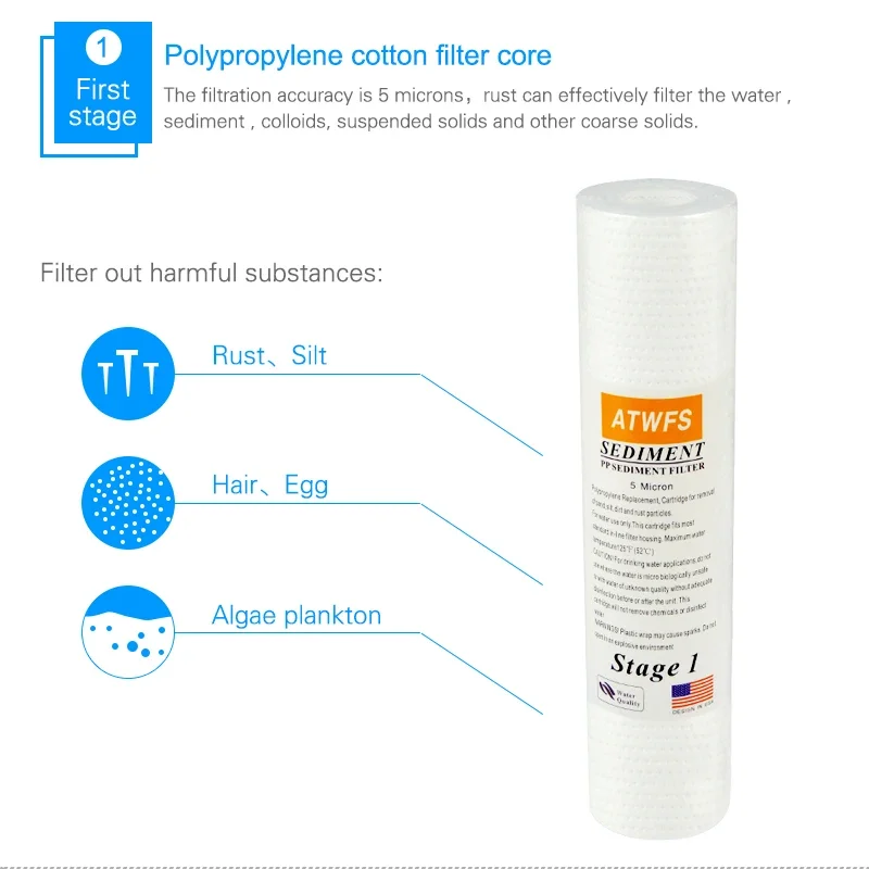 浄水器フィルター 5 ミクロン 4 x 10 インチ ppf - Fish Tank Filter のレビューと価格