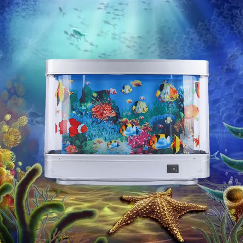 水族館のムードライト,魚の形をした動的な仮想海洋LEDランプ - Aquarium Fish Dolphin のレビューと価格