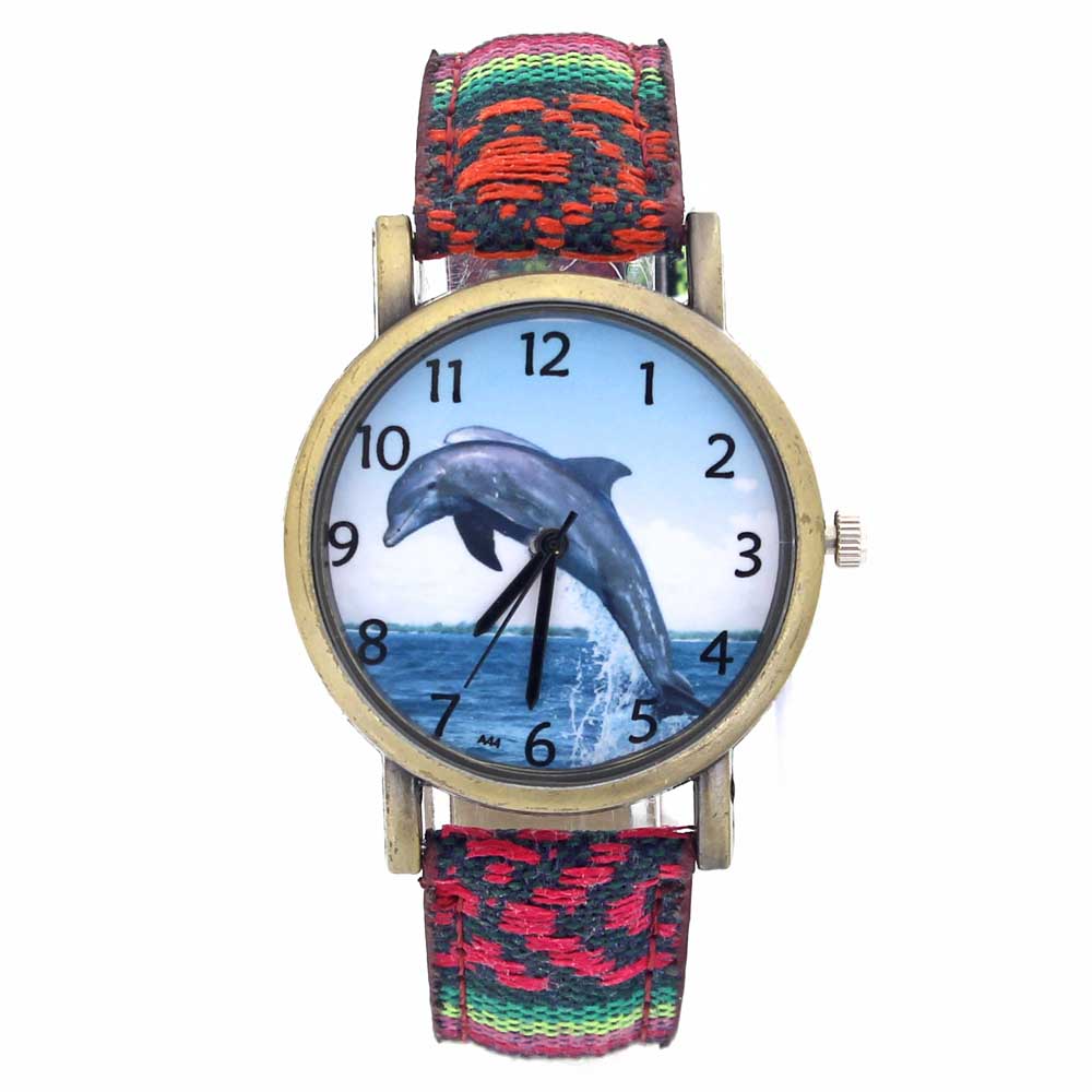 イルカパターン海洋水族館の魚のファッションカジュアルメンズレ - Aquarium Fish Dolphin のレビューと価格