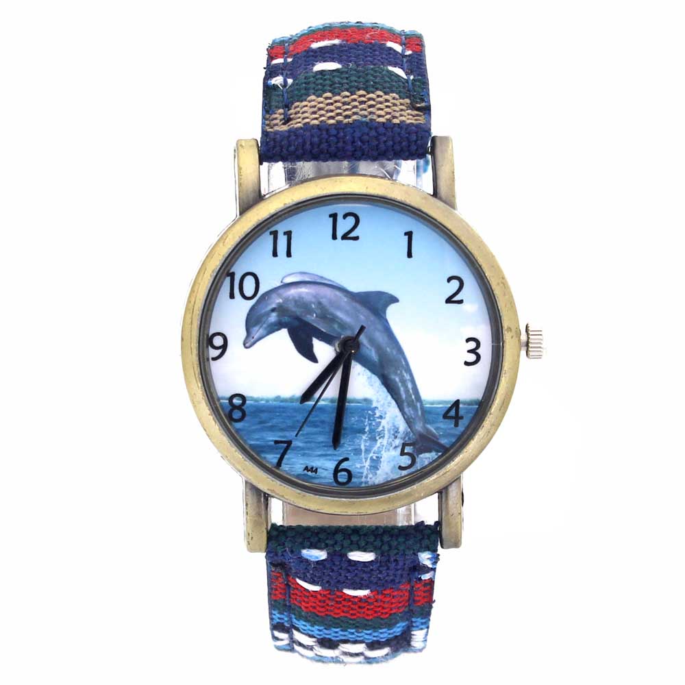 イルカパターン海洋水族館の魚のファッションカジュアルメンズレ - Aquarium Fish Dolphin のレビューと価格