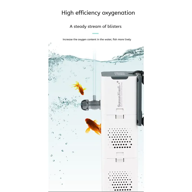 水槽用内部フィルター 4 in 1 超静音調整可能水中フィル - All Fish In Aquarium のレビューと価格