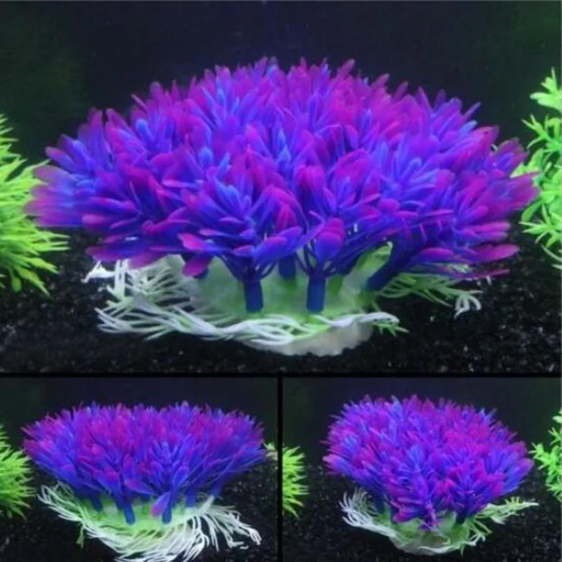 水族館用の人工プラスチック植物,水生植物のシミュレーション, - Aquarium Fish Green のレビューと価格