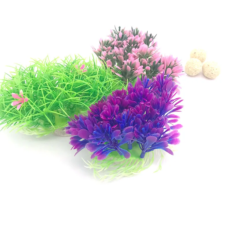 水族館用の人工プラスチック植物,水生植物のシミュレーション, - Aquarium Fish Green のレビューと価格
