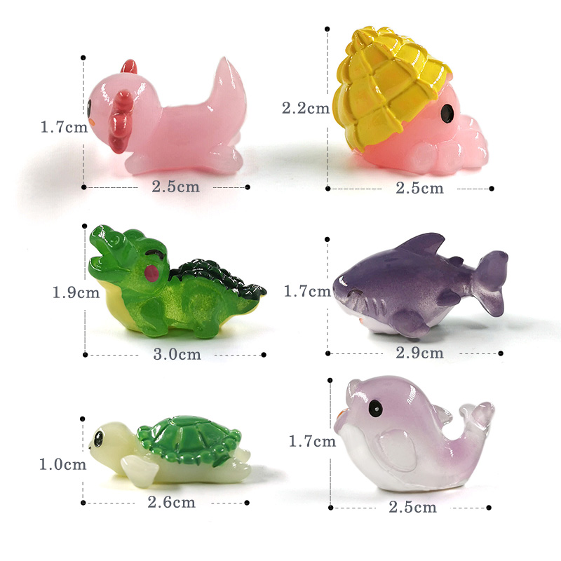 家の装飾のためのモダンなミニチュア漫画の置物,サメ,クジラ, - Aquarium Fish Dolphin のレビューと価格
