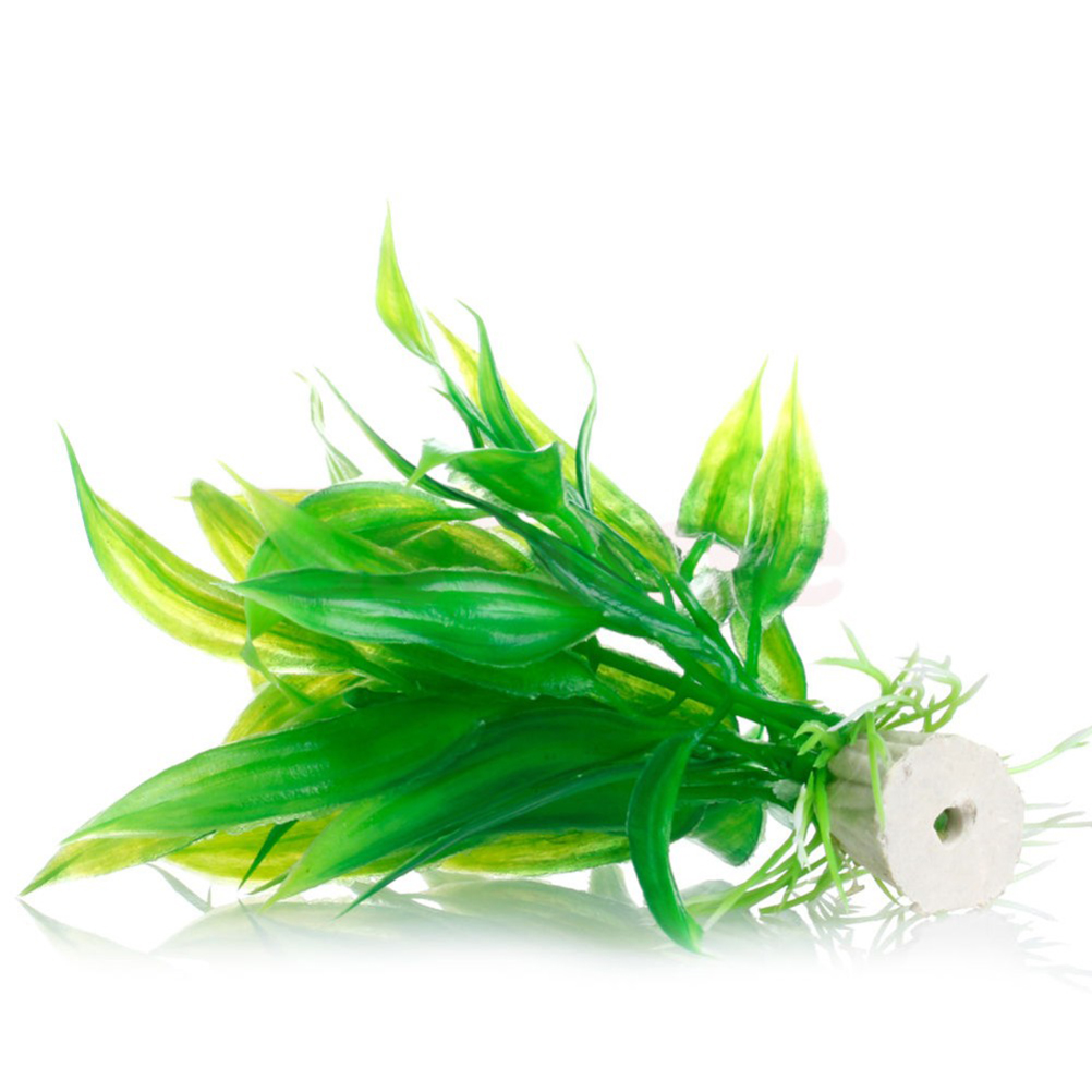 15センチメートル/10センチメートル水中人工水生植物装飾品 - Aquarium Fish Green のレビューと価格