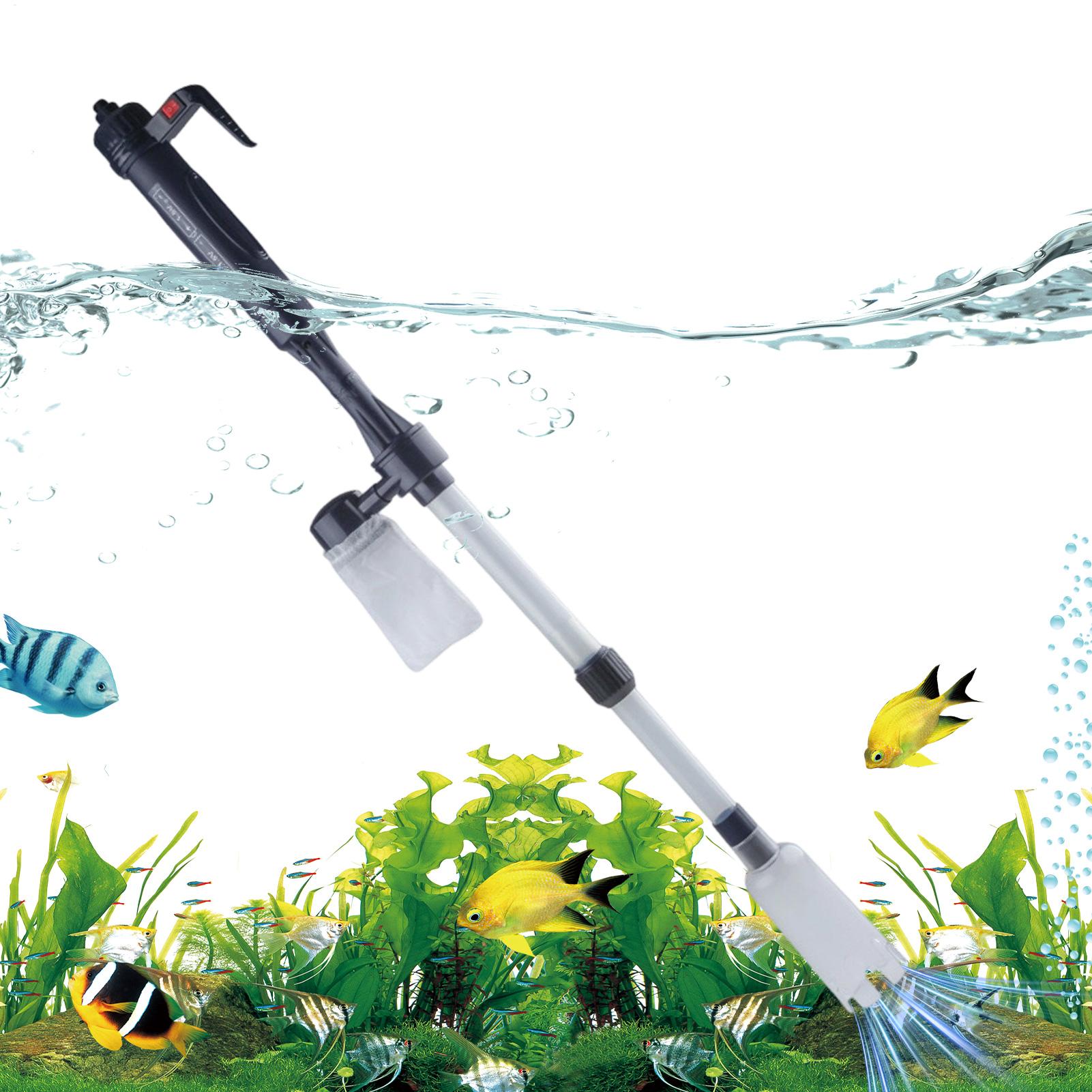 水槽砂クリーナー 伸縮式電動調整可能 パワフルな水槽砂吸引機 - Aquarium Fish Tank Cleaner のレビューと価格