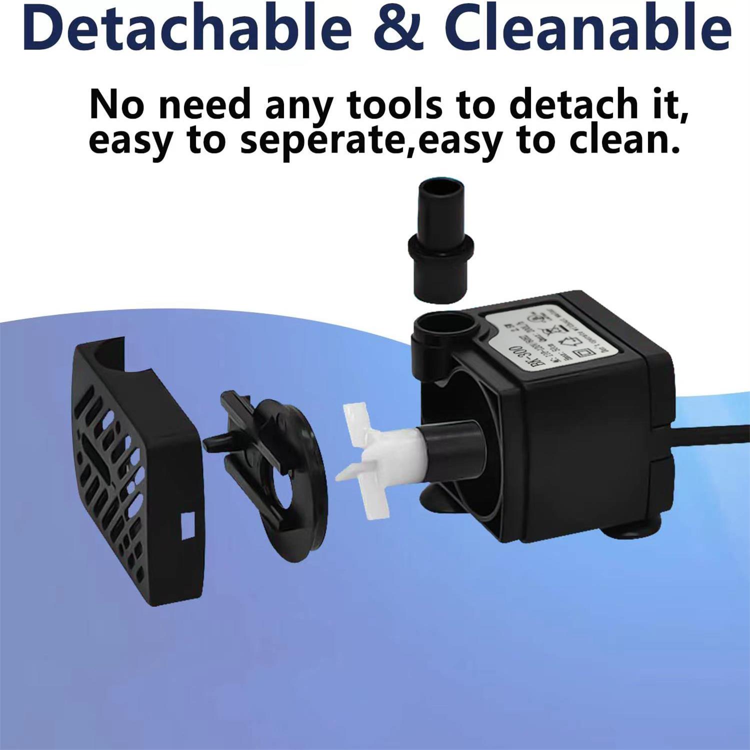 ミニ水槽ウォーターポンプ簡単設置取り外し可能クリーニング超静 - Aquarium Fish Tank Cleaner のレビューと価格