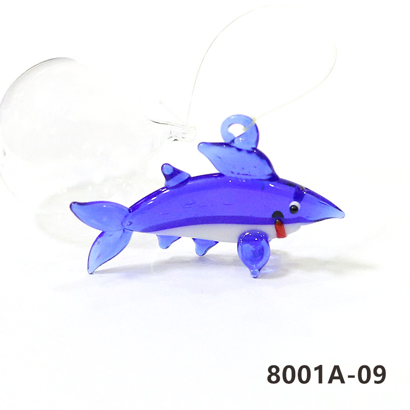 フローティングガラス海洋動物ペンダント水槽飾りミニイルカタツ - Aquarium Fish Dolphin のレビューと価格