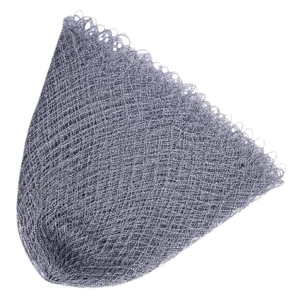 シルバーグレーの柔らかい素材を使用した釣り網。小さな網目で、 - Aquarium Fish Net Small のレビューと価格