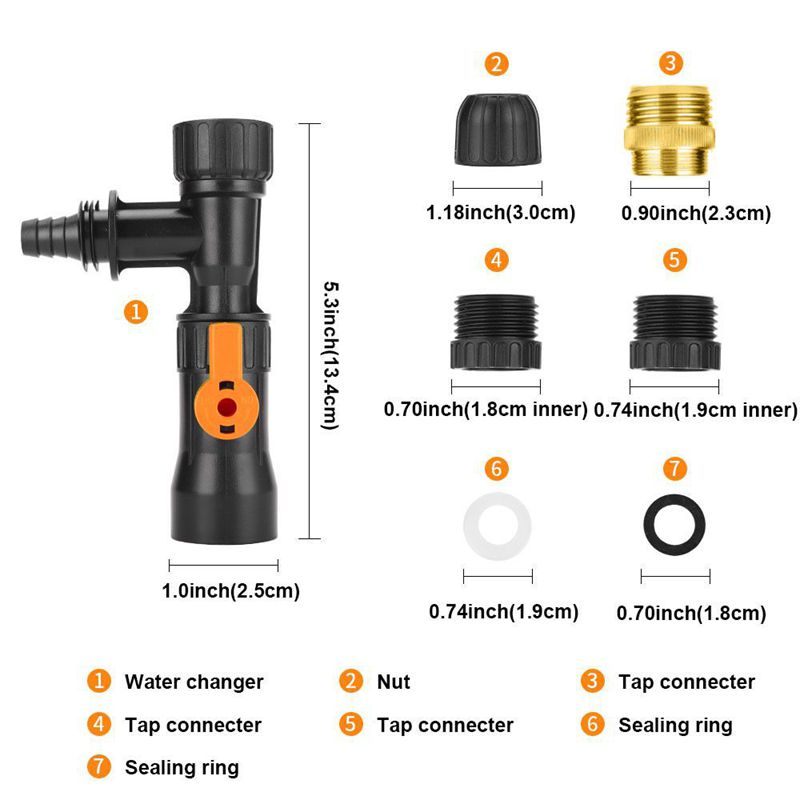 水槽用給水器 魚タンク用給水ポンプ 3ウェイ蛇口式給水器 魚 - Aquarium Fish Tank Cleaner のレビューと価格