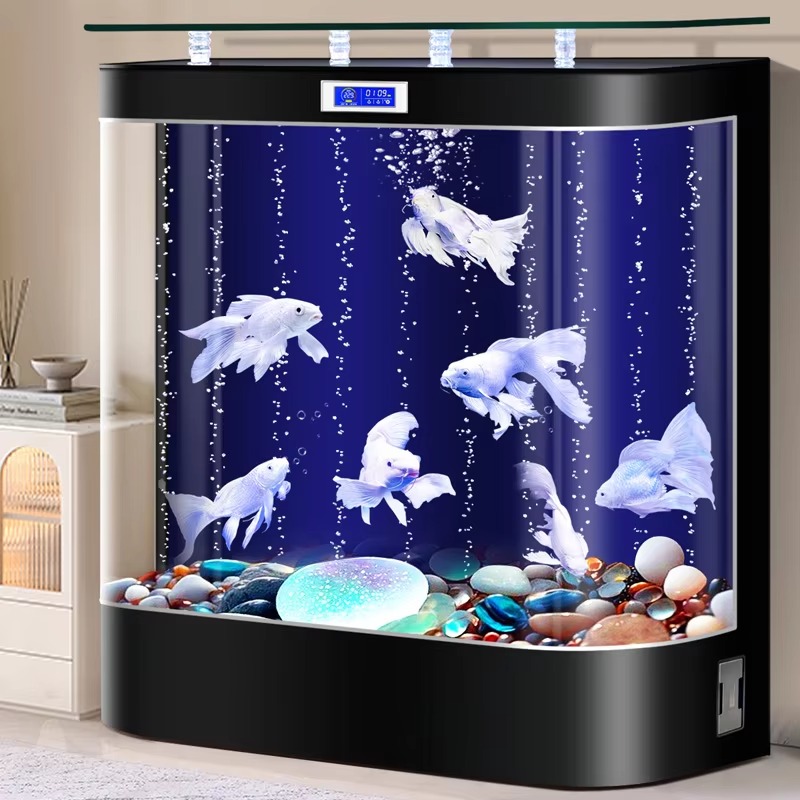 水槽 アクアリウム ウォーターポンプ付き 床置き金魚水槽 小 - Aquarium Fish Low Maintenance のレビューと価格