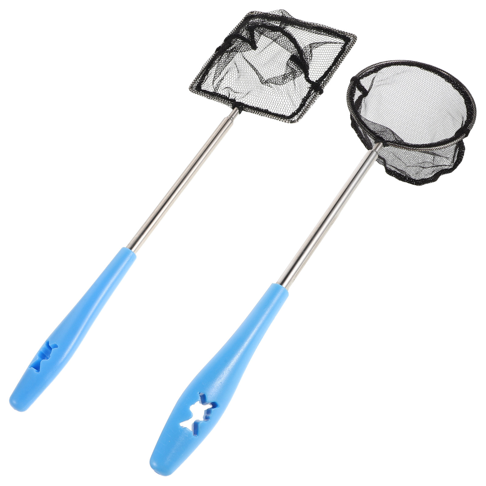 2個入り、伸縮式の魚網、小型水槽用、細かい網目、伸縮ハンドル - Aquarium Fish Net Small のレビューと価格