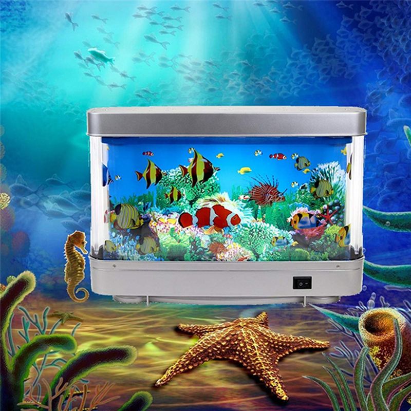 【発送中】ダイナミックバーチャルオーシャンLED魚タンクラン - Aquarium Fish Dolphin のレビューと価格