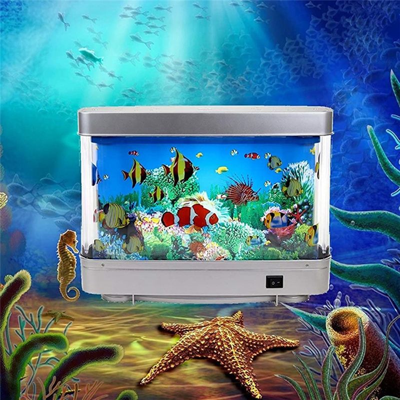 【発送中】ダイナミックバーチャルオーシャンLED魚タンクラン - Aquarium Fish Dolphin のレビューと価格