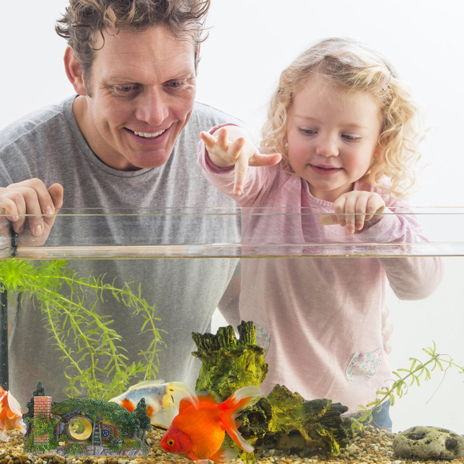 1個入り水槽装飾品 レジン製魚水槽デコレーション 自然風景  - Aquarium Fish Low Maintenance のレビューと価格