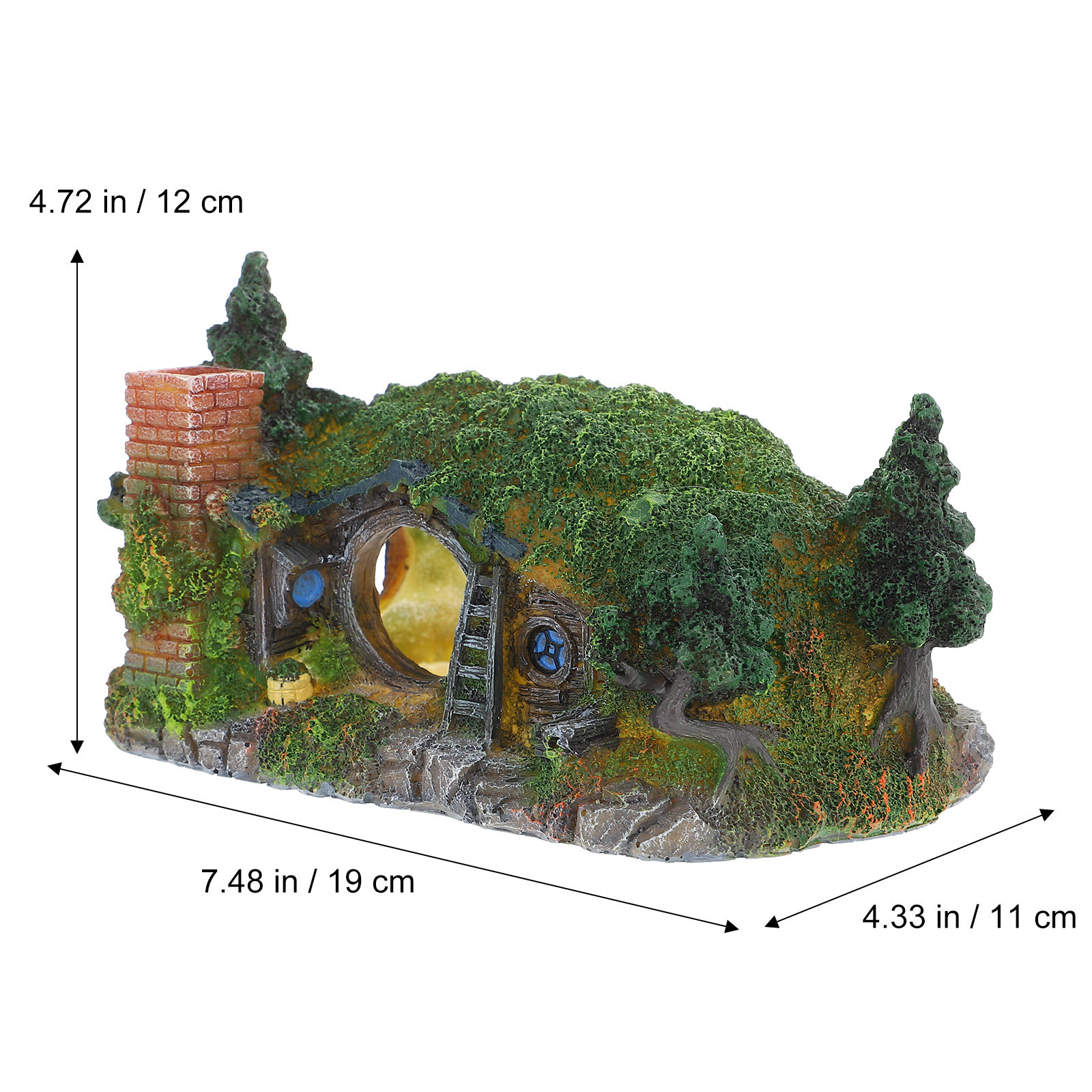 1個入り水槽装飾品 レジン製魚水槽デコレーション 自然風景  - Aquarium Fish Low Maintenance のレビューと価格